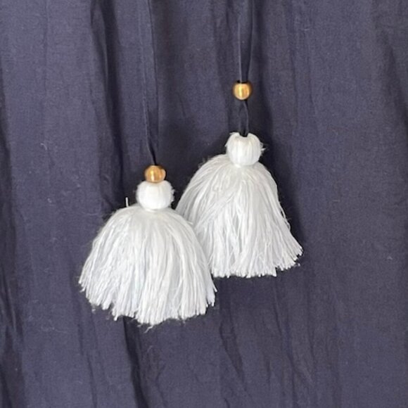 Figue 100% Cotton Smocked Embroidered Charlie Relaxed Fit Mini Dress Large - Picture 7 of 15